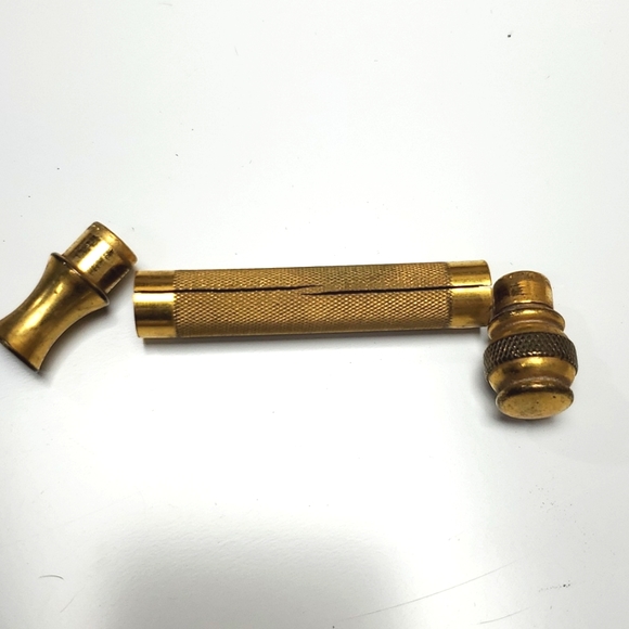 Vintage Gillette shaving kit alligator look brown case - Picture 13 of 16